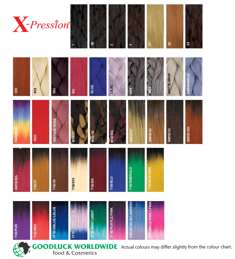 X-Pression pre-stretched braiding hair 50 Color 2 – Hairnergy Braids